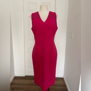 NWT Sharagano Whitney Pink Season dress Size 4